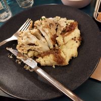 Cauliflower with mashed potatoes. I already ate sth before remembering to take this picture at Mariposas in Marseille