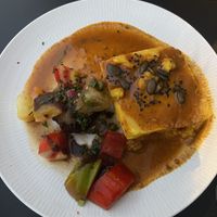 Tofu and vegetables   at Mariposas in Marseille