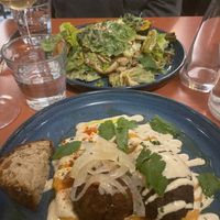 Salad was fresh, delicious, and hearty.  at Mariposas in Marseille