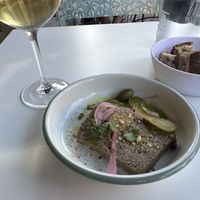 Mushroom pate  at Mariposas in Marseille