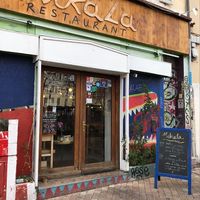 front of the restaurant at Mariposas in Marseille