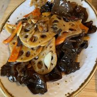 Black fungus and lotus   at Bamboo Inn in North West London