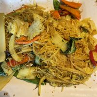 Veg Singapore noodles  at Bamboo Inn in North West London