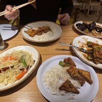 Shredded potatoes, tofu, and black fungus with lotus root #Veganuary at Bamboo Inn in North West London