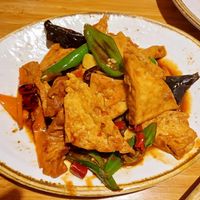 Hot chilli tofu at Bamboo Inn in North West London