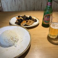 Mushrooms and lotus root  at Bamboo Inn in North West London