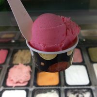 Vegan raspberry at Capriccio Freddo in Calella