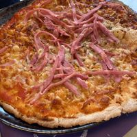 Gluten free pizzaa  at Blue Bar Beach Club in Calella