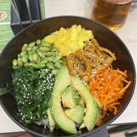 No chicken poke bowl. Large  at Florence Cafe in Benalmadena