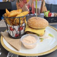 Vegan burger  at Delly's Lounge in Crete