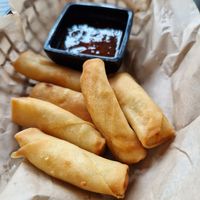 Vegetarische (vegan) spring rolls at Mr Chow in Schiedam