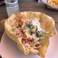 Tostada salad  at El Papagayo in Carmichael