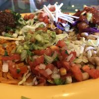 Cauliflower tacos and ample sides at El Papagayo in Carmichael