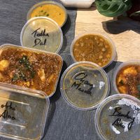 All the vegan mains (in the side serving size where available). Around £27 with rice    at Bikanos Indian Cuisine in Bath