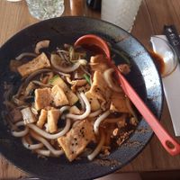 Vegane Udonsuppe mit Tofu at Konoha in Furth