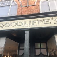 Signage of bar restaurant  at Goodliffes in Loughborough