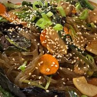 GF Sweet Potato Noodles with Tofu at Body Cafe in Santa Fe