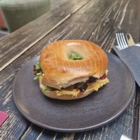 Hummus with grilled veggies yum! at Elisa by JAVA Coffee in Leuven