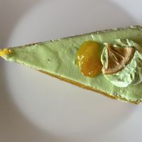 Fantastic mango 🥭 cake  at Nadia Vege Cafe in Kuala Lumpur