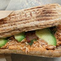 Jackfruit sandwich at Vital Foods in Copenhagen