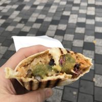 Black bean and sweet potato burrito   at Vital Foods in Copenhagen