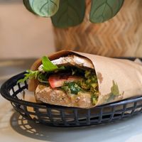 Vegan Chickpea Smash Sandwich at Vital Foods in Copenhagen