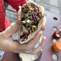 Mushroom burrito  at Vital Foods in Copenhagen