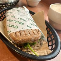 Sandwich Pulled Jackfruit  at Vital Foods in Copenhagen