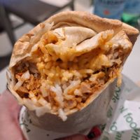 Inside jackfruit burrito #Veganuary at Vital Foods in Copenhagen
