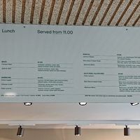 Menu at Vital Foods in Copenhagen