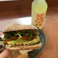 Chickpea smash sandwich   at Vital Foods in Copenhagen