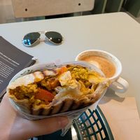 Scrambled tofu burrito at Vital Foods in Copenhagen