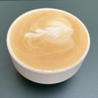 Vegan latte  at Vital Foods in Copenhagen