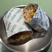 Black Bean & Sweet Potato Burrito  at Vital Foods in Copenhagen