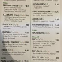 Vegan menu  at Vapiano - Constantinstraße in Cologne