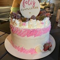 Vegan "Copos de nieve” cake  at Sweet Spring in Santiago