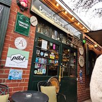 Restaurant front at Teuchters Landing in Edinburgh