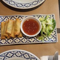 Spring rolls at Thai Garden Restaurang in Tomelilla