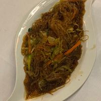 A lot of soy spaghetti   at Nuova Hong Kong in Caorle