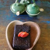 Vegan Brownie (not on the menu) at Akar Cafe in Lovina