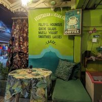 Inside detail at Akar Cafe in Lovina