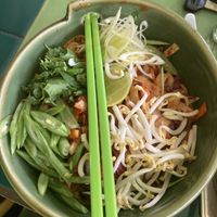 spicy noodles   at Akar Cafe in Lovina