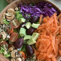 sunshine salad vegan version   at Akar Cafe in Lovina