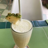 pineapple juice  at Akar Cafe in Lovina