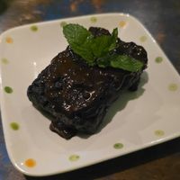 Chocolate brownie vegan at Akar Cafe in Lovina