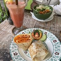 “Hummus” wrap  at Akar Cafe in Lovina