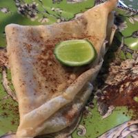 Vegan Crepe-Lemon Cinnamon and Sugar at Akar Cafe in Lovina