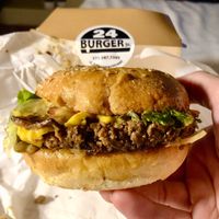 Bacon cheeseburger   at 24 Burger Street in Milan