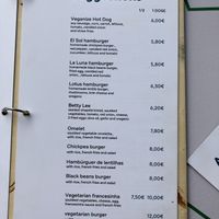 Speisekarte  at Café Oceano in Vila Praia De Ancora