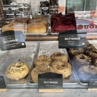 Display case   at Dough Doughnuts - Rockefeller in New York City